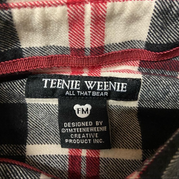 TEENIE WEENIE Plaid Button Down Shirt Women’s Size M - Picture 4 of 7